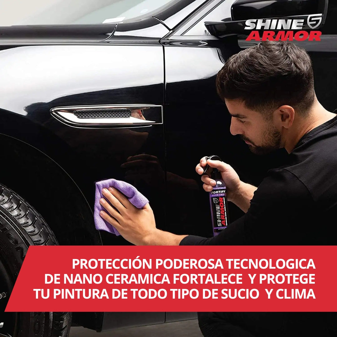 Spray Protector Nanotecnológico con Brillo Espejo para Autos – Efecto Profesional sin Pulidora *Envió Gratis*